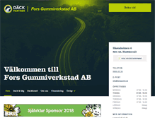 Tablet Screenshot of forsgummi.se